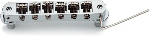 Vista 5 de Guyker Tune-O-Matic Puente de Sillín de Rodillo - Espacio de Cuerdas 10.5mm Puentes de Guitarra con Orificio de Poste 4.2mm Repuesto Compatible