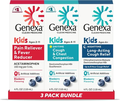 Vista 13 de Genexa Acetaminofén Limpio para Niños Ingredientes Preferidos por Pediatras Reductor de Dolor y Fiebre para Niños Sin Colorantes, 0% Aditivos