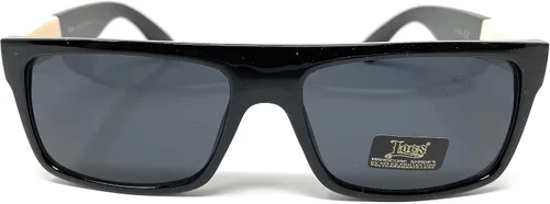 Vista 2 de Locs 91075 - Gafas de sol negras Auténtico Gangster Squared Plana Top Ivory Arms Shades