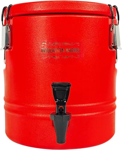 Vista 2 de Dispensador de bebidas aislado de 12 litros, dispensador de bebidas frías y calientes con interior de acero inoxidable 304, enfriador de agua