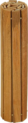 Vista 3 de Bare Decor Asi - Mantel individual flexible de madera de teca genuina o bandeja de brazo para sofá, 1 tapete de 19 x 12 pulgadas, marrón