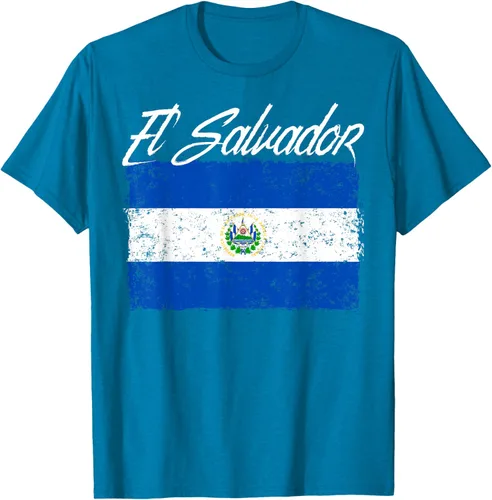 Vista 10 de Camiseta Salvadoreña Bandera El Salvador