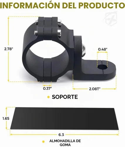 Vista 7 de Xprite Soporte de Montaje para Luz de Látigo, Soporte de Montaje de Látigo y Bandera UTV, Aluminio CNC Resistente Ajustable 360° para Barra