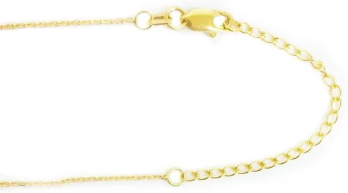 Vista 3 de Ritastephens Pulsera o collar de cadena ajustable de oro de 14 quilates (7.5 pulgadas, 18 pulgadas)