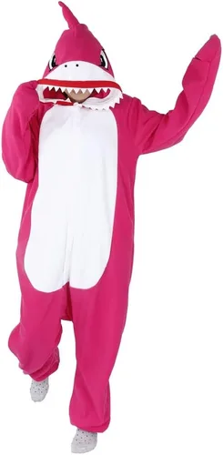 Vista 2 de Adult Onesies Animal Shark Pajamas Cosplay Costume Unisex One-Piece Halloween Party Holiday Costume