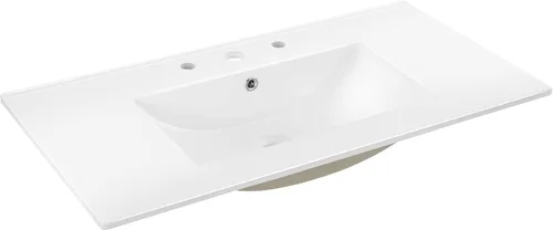 Vista 19 de JONATHAN Y - Lavabo auxiliar de 20 pulgadas para baño, 3 agujeros, color negro