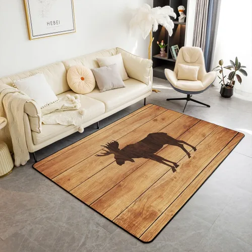 Vista 25 de Castle Fairy Bear Family - Alfombra antideslizante de 3 x 5 pies, diseño de animales salvajes, color negro, para niños, adolescentes y adultos