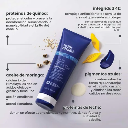 Vista 4 de milk_shake Cold Brunette Conditioner Cools Warm Undertones