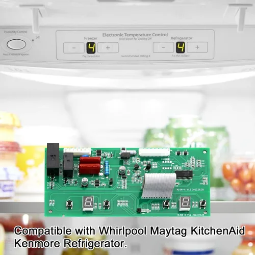 Vista 6 de WPW10503278 Tablero de control electrónico para refrigerador (Jazz), compatible con Whirlpool, Maytag, KitchenAid, Kenmore, Amana, I-kea, Inglis