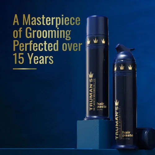 Vista 3 de Truman's Gentlemen's Groomers Pasta de cabello para hombres 3oz - Bomba de dosificación contollada