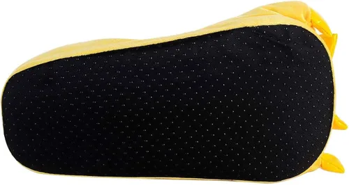 Vista 4 de Pantuflas de felpa con forma de garra de animal unisex de moda., S (Niño(a) talla 28-34), Amarillo