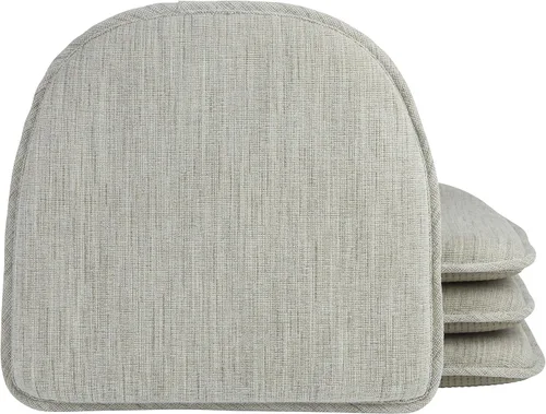 Vista 18 de Klear Vu Raindrop The Gripper - Cojines antideslizantes para silla, suaves y cómodos, almohadillas para asiento, almohadón para cocina, comedor u