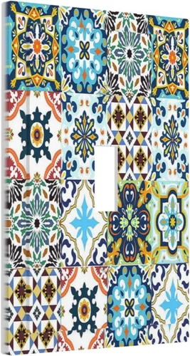 Vista 66 de Cubiertas Decorativas para Placas de Interruptor Diente de León Azul Rústico Citas Inspiradoras Casa de Campo Tablón de Madera Gris 1 Gang Cubierta