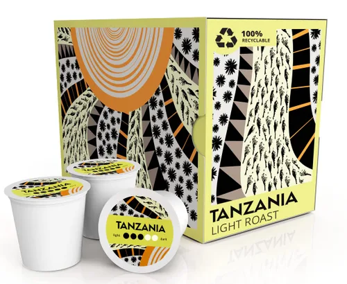 Vista 8 de Atlas Coffee Club - Cápsulas de café – Tostado ligero/medio, origen único Tanzania, 24 unidades – Compatibles con cafeteras Keurig K-Cup – 100%