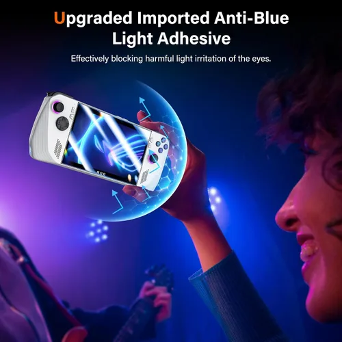 Vista 5 de UniqueMe [Paquete de 3] Protector de pantalla compatible con ASUS ROG Ally 2-Transparente