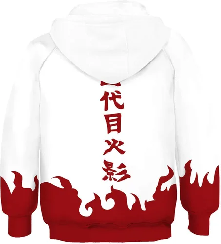 Vista 2 de Sudadera con capucha de anime para niños de 4 a 12 años