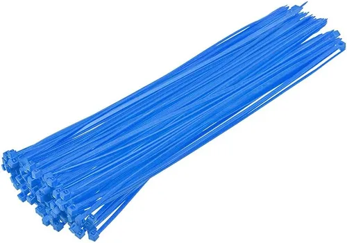Vista 20 de uxcell Bridas para cables de nailon con cierre automático de 4 pulgadas, color azul cielo, 100