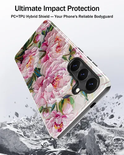 Vista 7 de DorisMax Funda para Samsung Galaxy S24 Plus, bonita funda floral estética