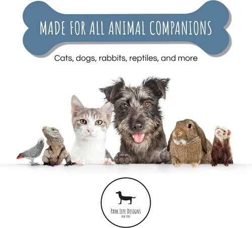 Vista 7 de Park Life - Cuencos de cerámica para mascotas, cuencos para alimentos y agua para perros y gatos, lindo cuenco para mascotas para perros y gatos Gris