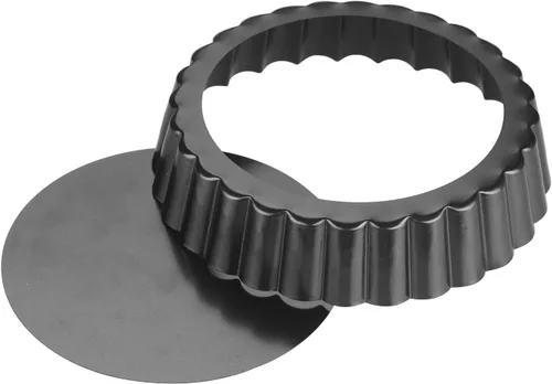 Vista 2 de Moldes para quiche, de grado comercial, antiadherentes, extraíbles, de 5 pulgadas, mini moldes para tartas (paquete de 6)