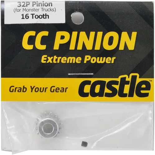 Vista 2 de Castle Creations 010-0065-00 CC Piñón 16 Dientes 32 Pitch Toy