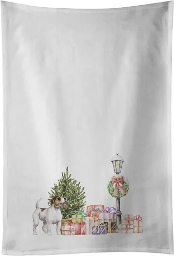 Vista 28 de Caroline's Treasures CK8100WTKT - Juego de 2 toallas de cocina con diseño de bulldog francés con diseño de país de las maravillas navideñas