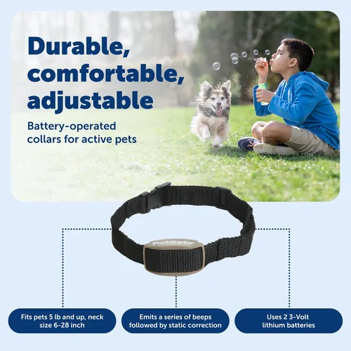 Vista 5 de PetSafe Pawz Away - Barrera para mascotas para interiores, funciona con pilas, área de contención invisible para interiores con collar ajustable