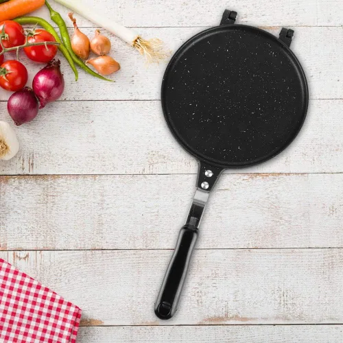 Vista 2 de Máquina de rollos de huevos, de aluminio para el hogar, forma redonda, waffle, para hornear, helado, panqueques, waffle, cono, para cocina