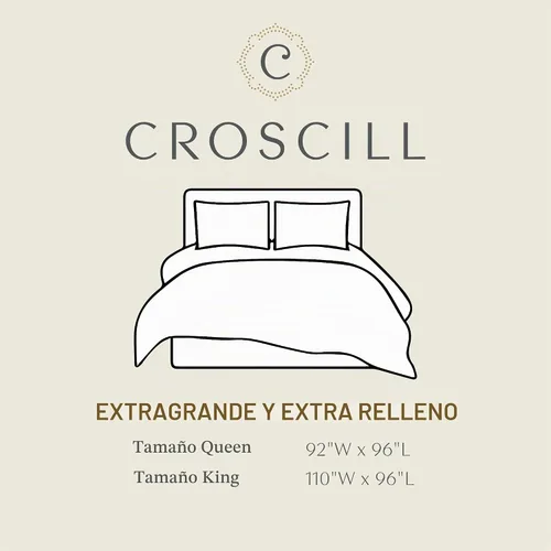 Vista 7 de Croscill Classics Loretta - Juego de edredón jacquard, tamaño King, 4