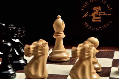 Vista 8 de The House of Staunton The Wild Knight Series Chess Set, Box, & Board Combination - 3.75" King