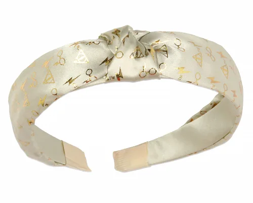 Vista 4 de Bioworld Harry Potter Deathly Hollow And Lightning Bolt Logo Diadema Accesorios para el cabello