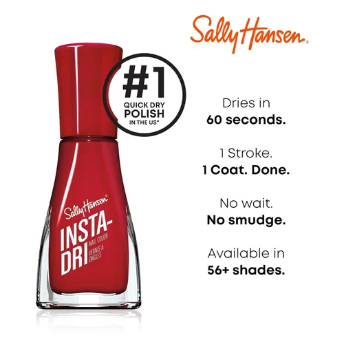 Vista 5 de Sally Hansen Insta Dri x GLAAD - Esmalte de uñas Peak of Nature, 0.31 onzas líquidas
