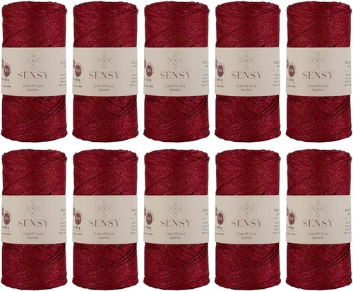 Vista 122 de Sensy Premium 2mm 229.5 metros de cuerda de poliéster 100% cordón de polipropileno Cordón de macramé 2mm Cordón para bolso de crochet Hilo