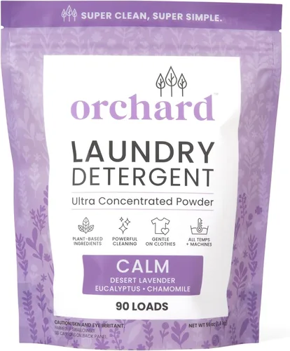 Vista 9 de Orchard Detergente en Polvo para Ropa Natural Limpieza Profunda Polvo para Ropa para Piel Sensible - Cítricos - Ingredientes Efectivos a Base
