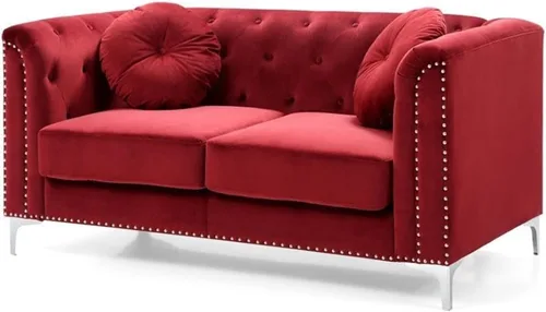 Vista 15 de Glory Furniture Sofá de dos plazas Pompano Velvet en negro