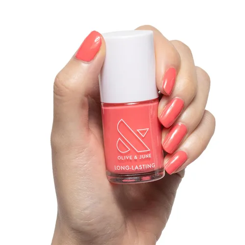 Vista 10 de Olive & June - Esmalte de uñas de larga duración, similar al gel, no necesita lámpara, dura hasta 10 días, brillo sin 15 ingredientes nocivos