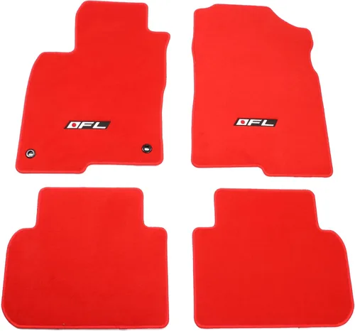 Vista 10 de IKON MOTORSPORTS, Alfombrillas compatibles con Honda Civic 2022-2026 y Acura Integra 2023-2026, juego de 4 alfombras de repuesto de nailon beige