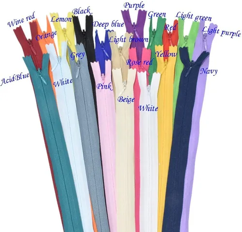 Vista 3 de 40 piezas de cremallera invisible de nailon de 12.5 pulgadas para costura, costura, herramientas de artesanía, ropa especial, 20