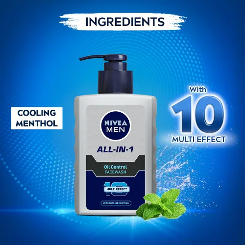 Vista 5 de Nivea Lavado facial todo en uno para hombre con control de aceite - 5.1 fl oz