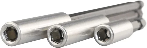 Vista 2 de K405 Soporte magnético para brocas con anillo de retención, extensiones de 2, 4, 6 pulgadas, 3 piezas