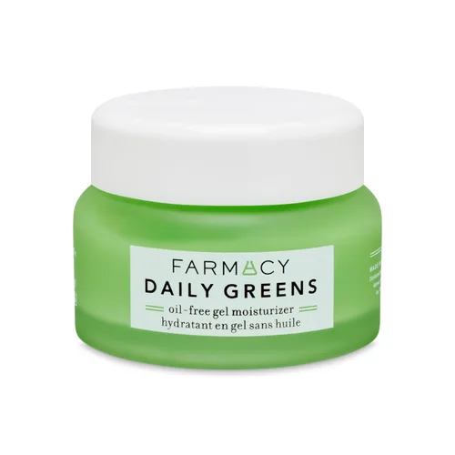 Vista 9 de Farmacy Hidratante facial de viaje, hidratante facial sin aceite Daily Greens con poliglutámico + ácido hialurónico, crema facial de gel que reduce