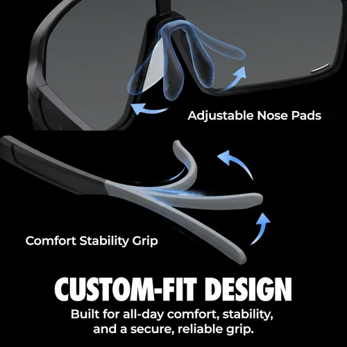 Vista 7 de grinderPUNCH Lentes de sol deportivos polarizados para hombres y mujeres, con protección UV, para béisbol, correr, ciclismo, esquí y pickleball