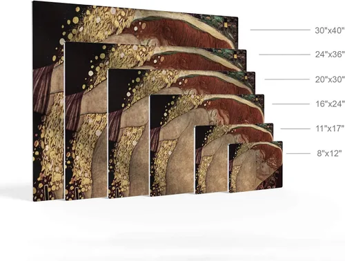 Vista 4 de Gustav Klimt H5 - Pintura de metal para pared