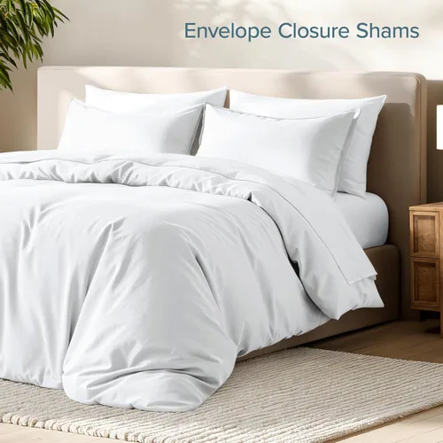 Vista 4 de Bare Home - Funda de edredón de ropa de cama extra larga - Colección premium de 1800 hilos súper suave - Funda de edredón ligera y fresca - Ropa