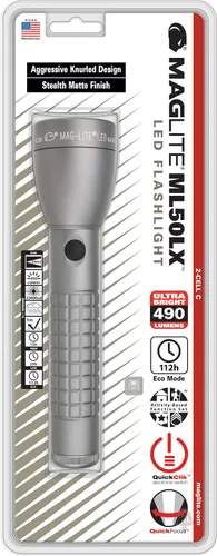 Vista 2 de Maglite ML50LX - Linterna LED C de 2 celdas, haz ajustable, resistente al agua, múltiples modos de luz, largo tiempo de funcionamiento, agarre