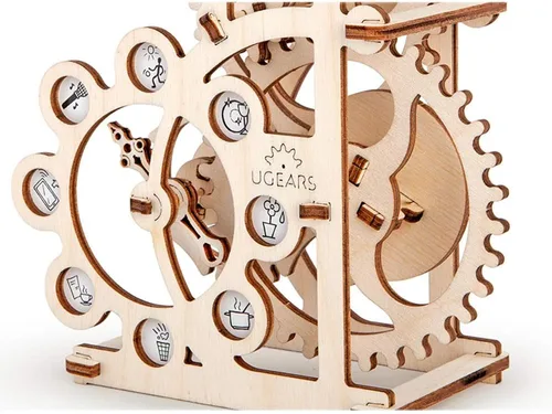 Vista 8 de Ugears, dinamómetro rompecabezas mecánico modelo 3D.