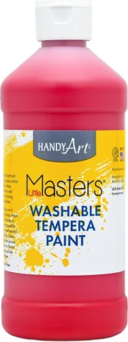 Vista 34 de Handy Art Little Masters - Pintura lavable, 16 onzas, color negro Bright & Mixable, High Opacity, Washable Colors for Classroom, Students, Kids