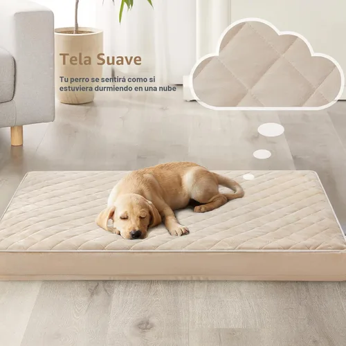 Vista 2 de WNPETHOME Camas ortopédicas XL para perros grandes, impermeables, extra grandes, con funda extraíble y lavable, cama para jaula de perro