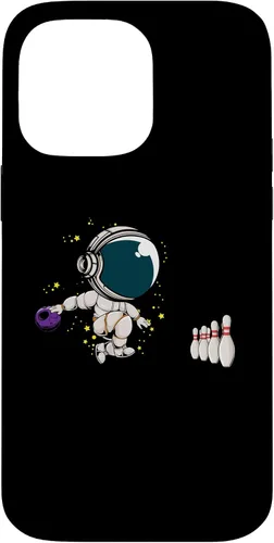 Vista 21 de Astronaut Bowling Player Bowling Ball Pins Bowling Team Case for iPhone 16