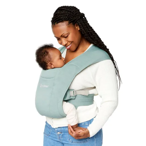 Vista 8 de Ergobaby Embrace Portabebés para Recién Nacidos hasta Niños Pequeños - Portabebés Ergonómicos Ligeros - Esenciales Acogedores (7-25 Libras), Tejido